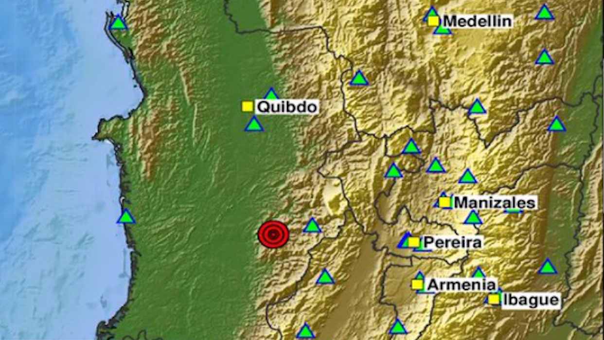 Nuevo sismo de magnitud 4.2 este jueves en el mismo epicentro del terremoto de Colombia