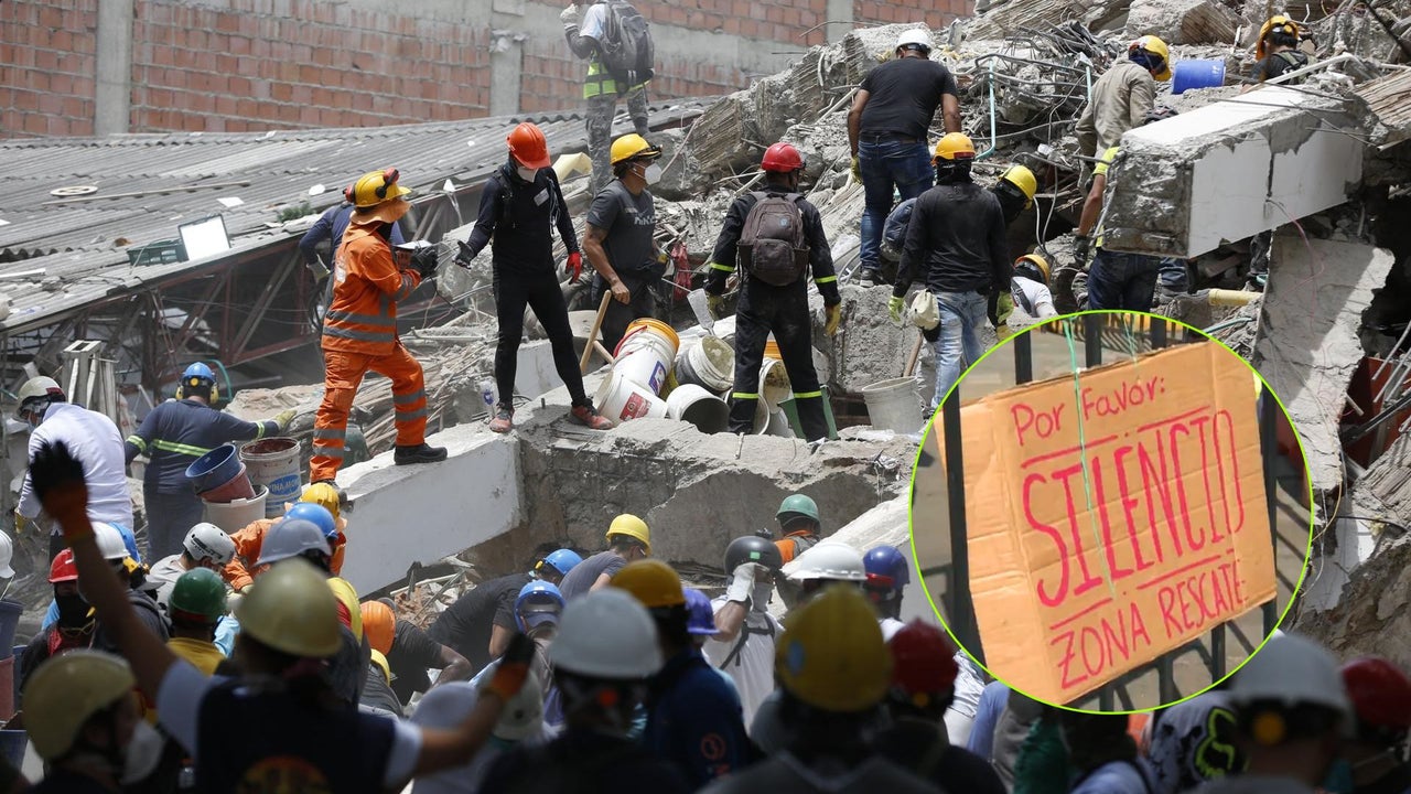 “SILENCIO, POR FAVOR”: así es como hay que moverse en las zonas de rescate del terremoto en Colombia | NTN24.COM