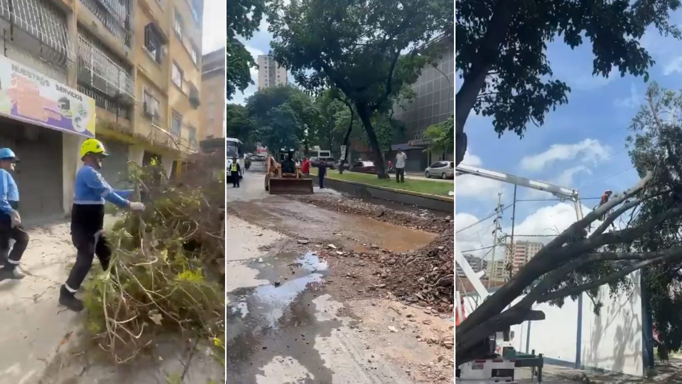 Autoridades reportaron afectaciones en toda Caracas tras fuertes lluvias