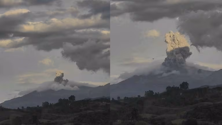 Caída de ceniza del volcán Puracé obligó a suspender las operaciones en el aeropuerto de Popayán en Colombia
