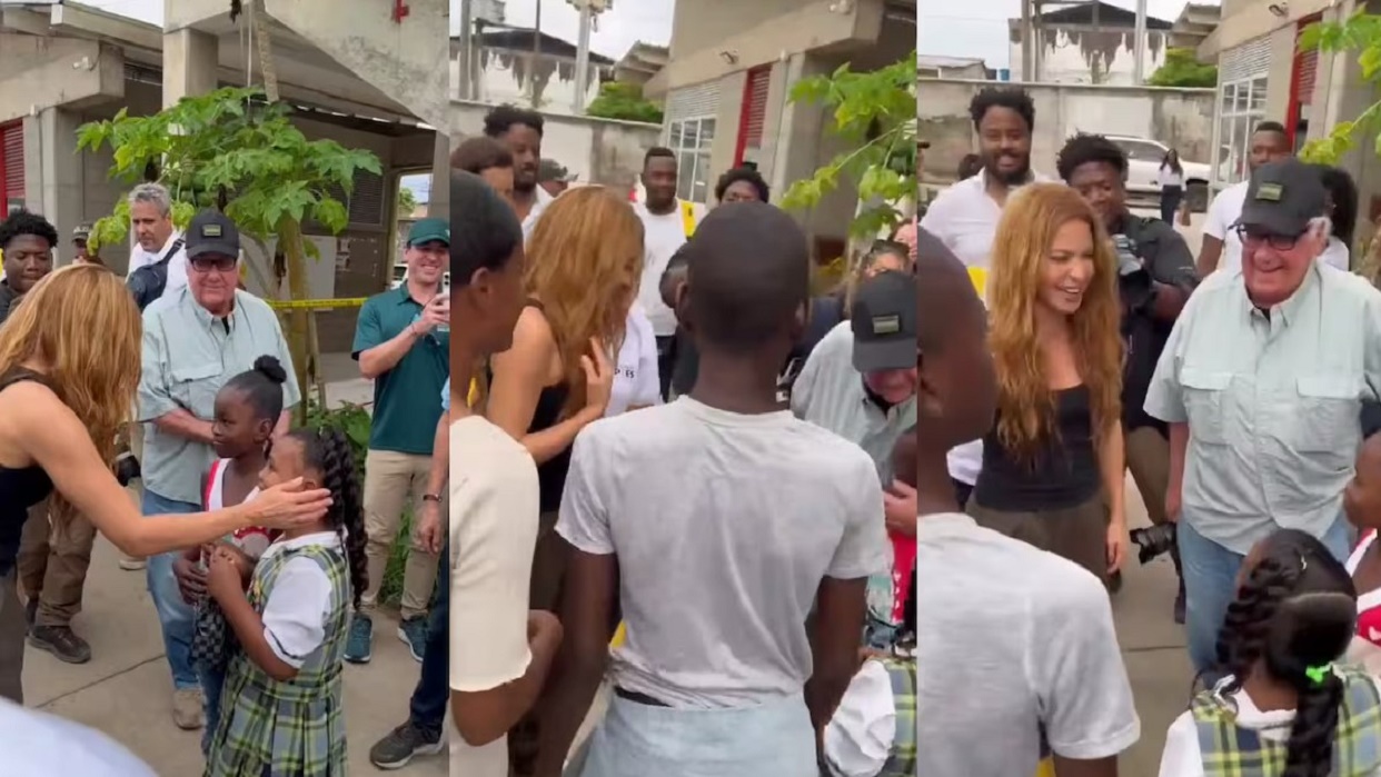 La cantante Shakira y el filántropo Howard Buffett visitan Quibdó para evaluar daños tras el sismo en Colombia