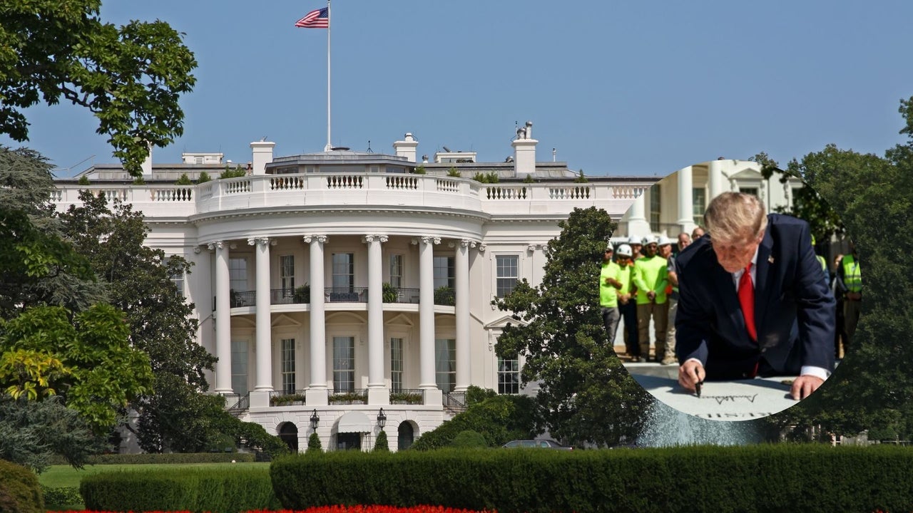 Trump mostró la nueva obra de la Casa Blanca y dejó su nombre grabado en ella: “Una nueva era” | NTN24.COM