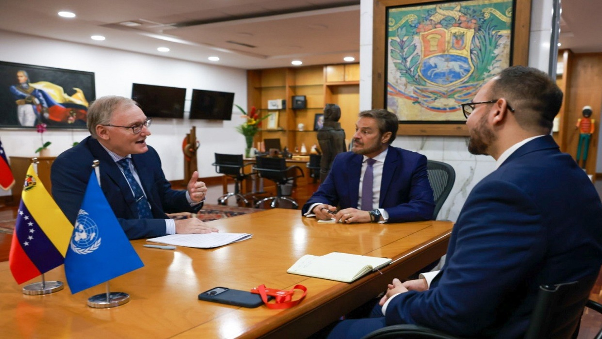 Félix Plasencia se reunió con el nuevo Coordinador Residente de la ONU en Venezuela (+Video)