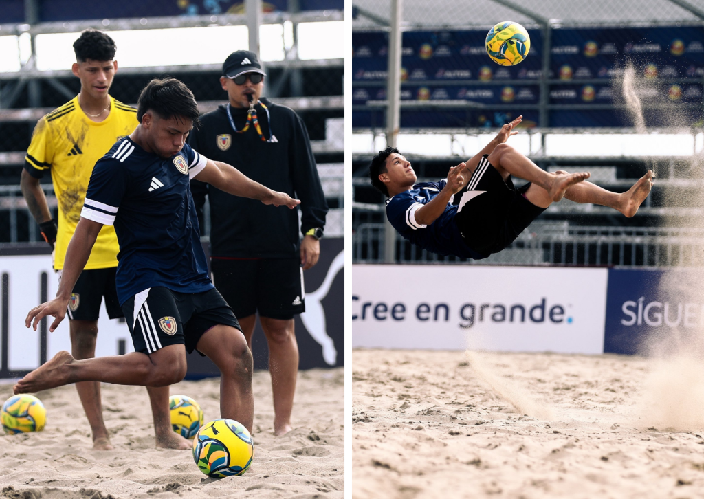 La Vinotinto Sub20 de Fútbol de Playa debuta ante Perú en el Sudamericano