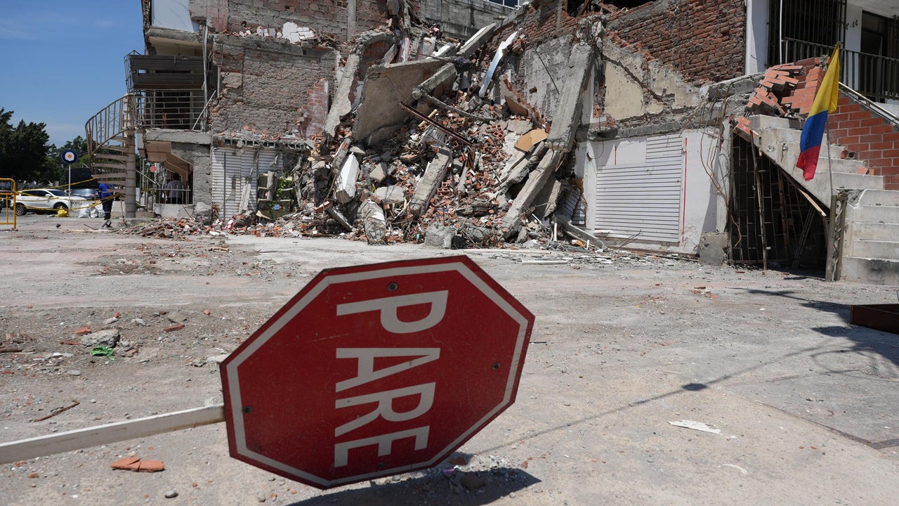 Estas son imágenes de algunos edificios que serán demolidos por daños tras terremoto en Colombia | NTN24.COM
