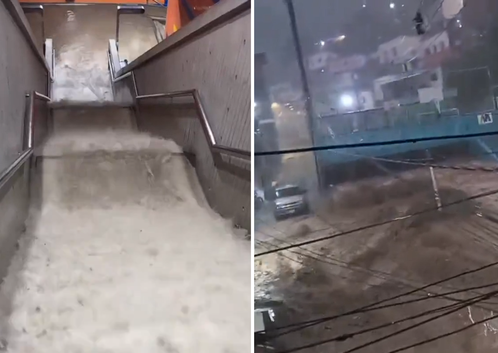 Fuertes lluvias en Caracas provocan anegaciones en La Vega, Coche y el suroeste