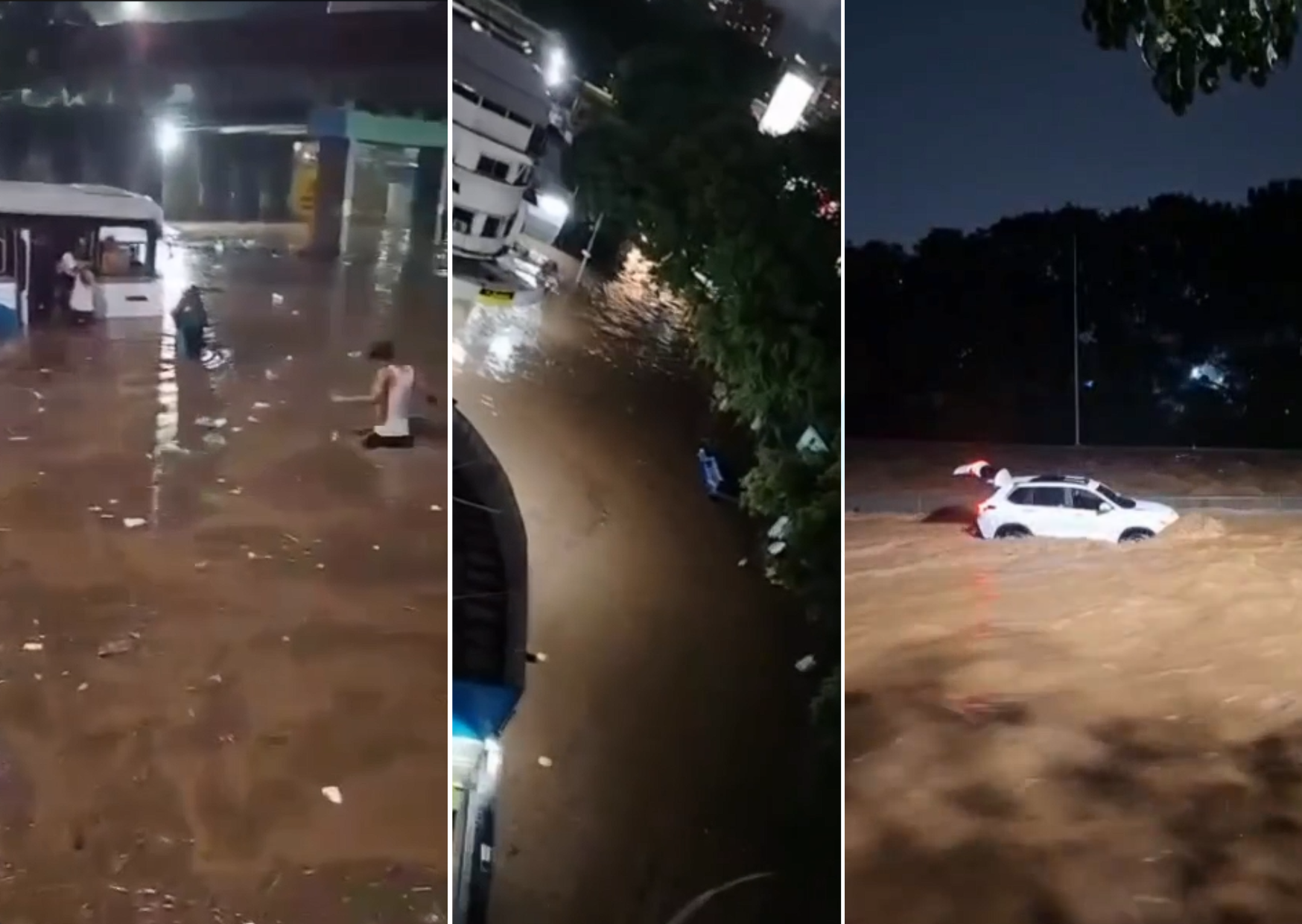 Paso de la onda tropical 40 deja severas inundaciones y colapso vial en Caracas
