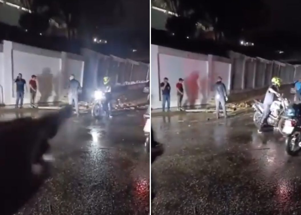 VIDEO: una mujer y su hijo desaparecieron al caer en una alcantarilla durante las lluvias en Caracas