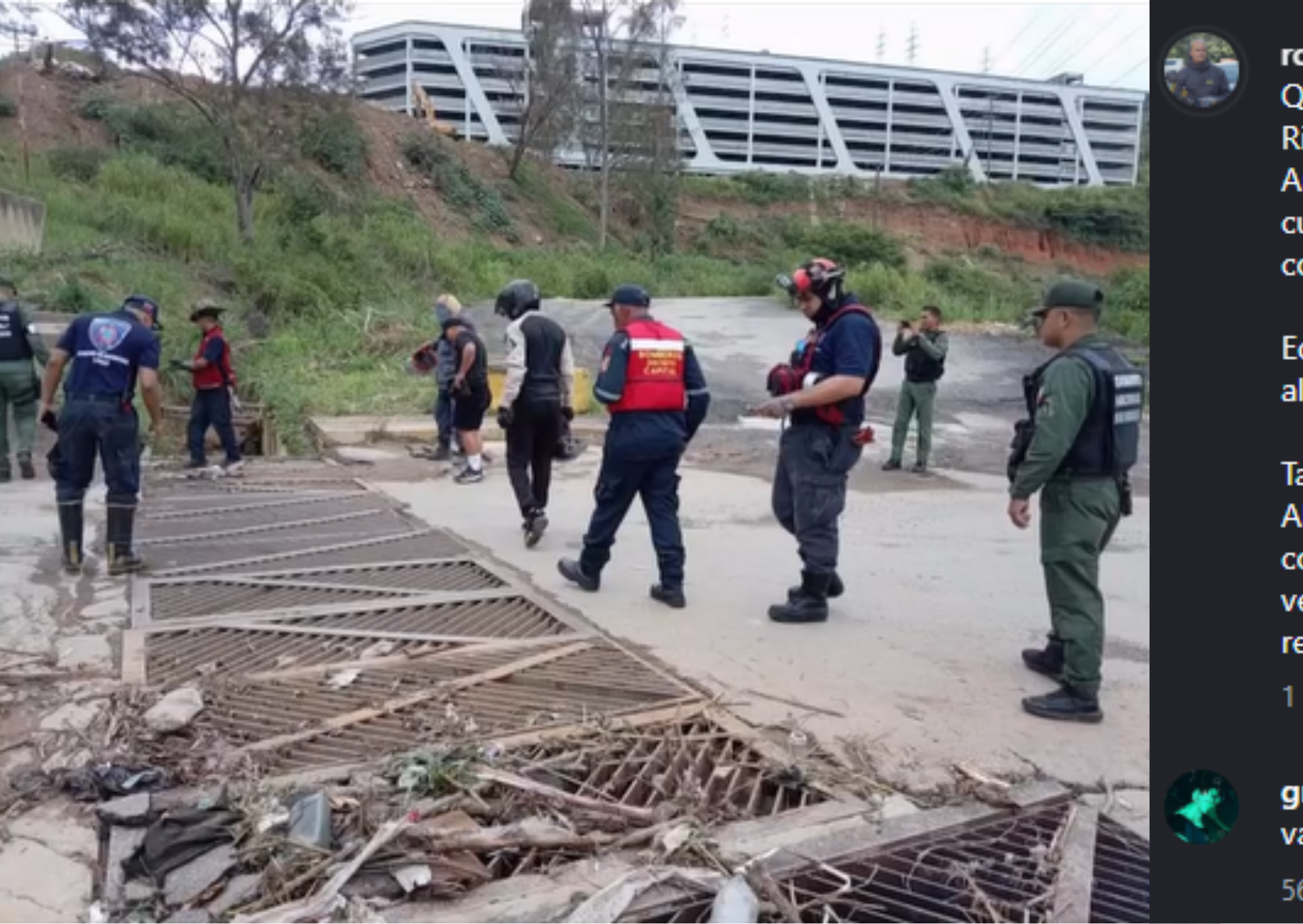 Cuerpos de rescate buscan a cuatro desaparecidos tras lluvias en Caracas y Los Teques
