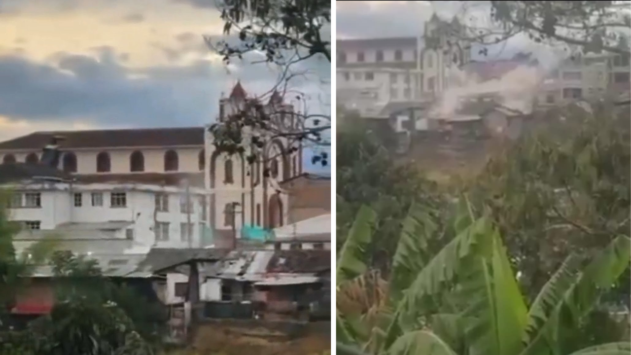 Drones destruyen la estación de Policía en El Tambo, Cauca, en ataque atribuido a disidencias de las Farc en Colombia | NTN24.COM