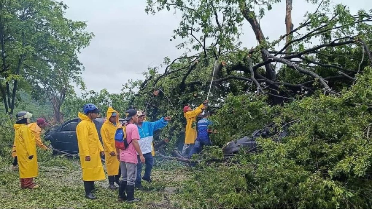 Fuertes vientos dejaron afectaciones en varios municipios de Anzoátegui
