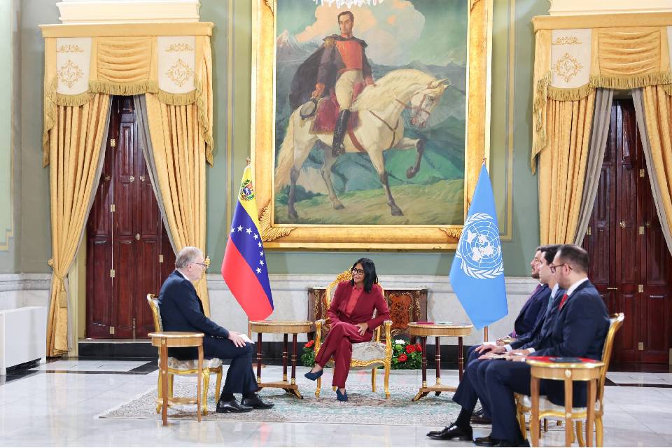 Rodríguez recibe al nuevo coordinador residente de la ONU