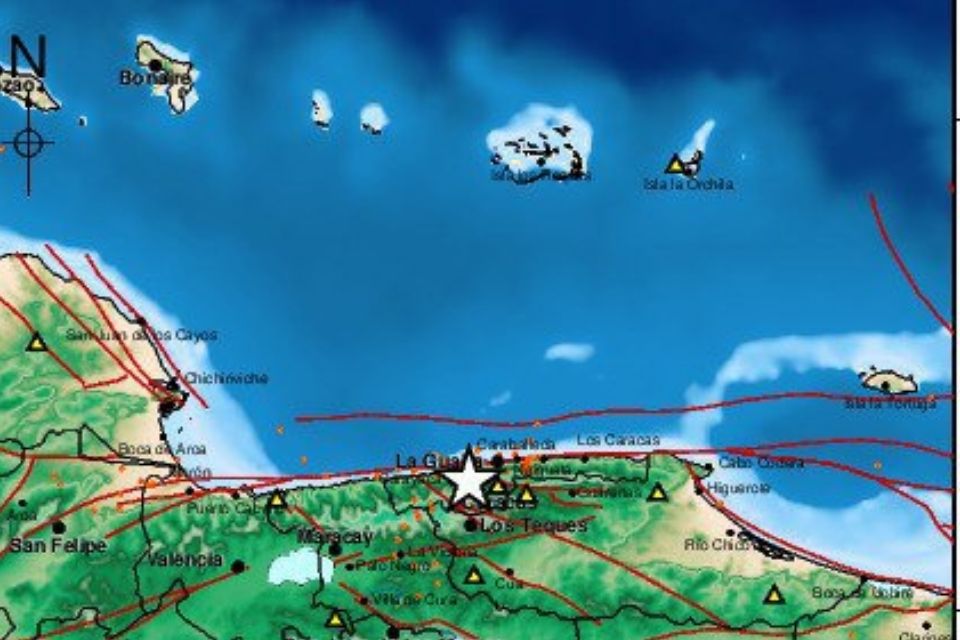 Funvisis reporta sismo de magnitud 2,3 al oeste de Caracas