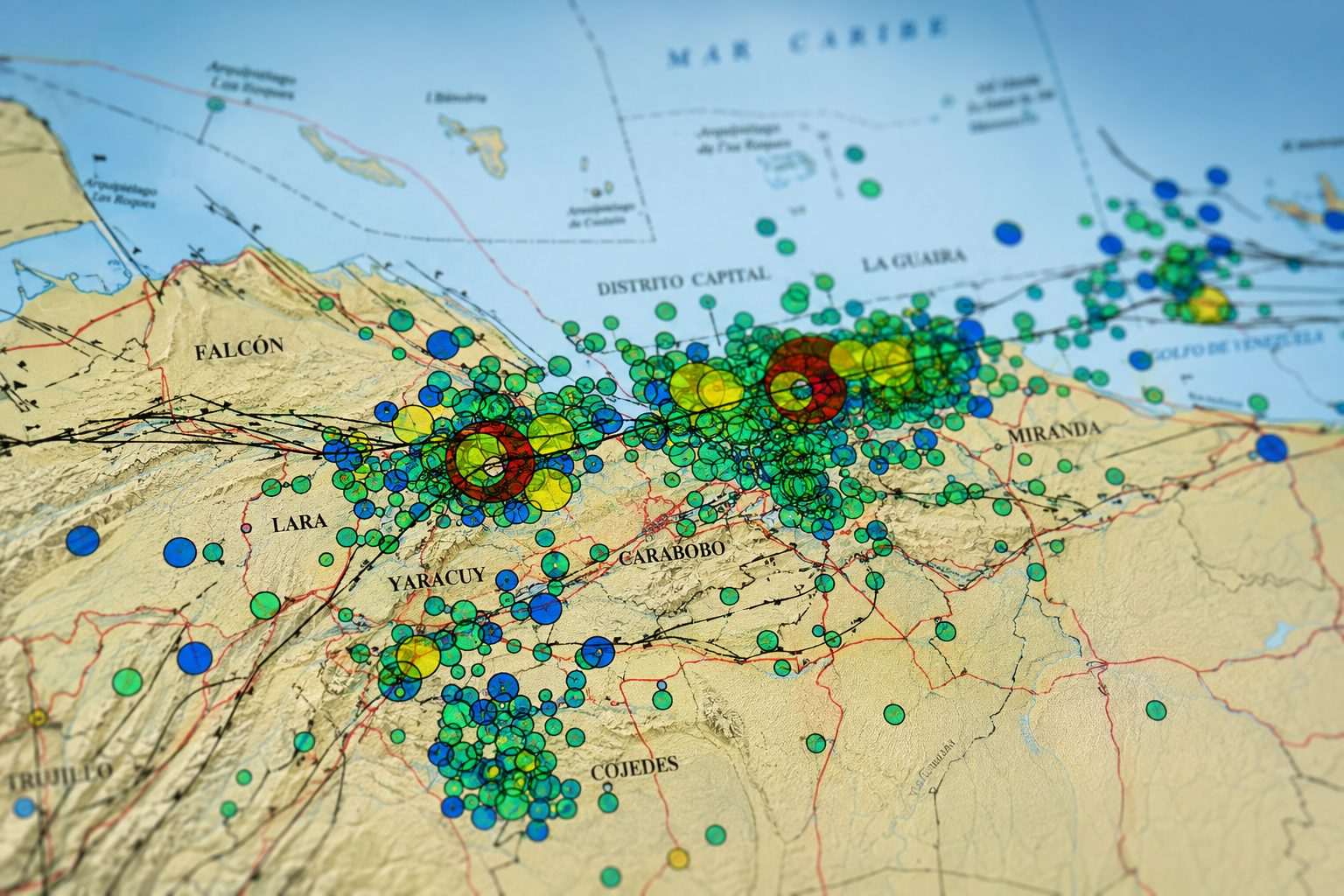 El mapa que permite dimensionar lo ocurrido desde los terremotos del 24 de junio