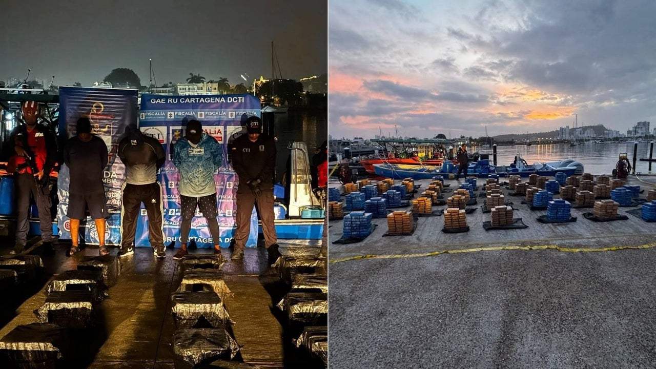 La Armada de Colombia incautó 1,4 toneladas de cocaína cerca de Cartagena en un operativo conjunto con EE. UU. | NTN24.COM