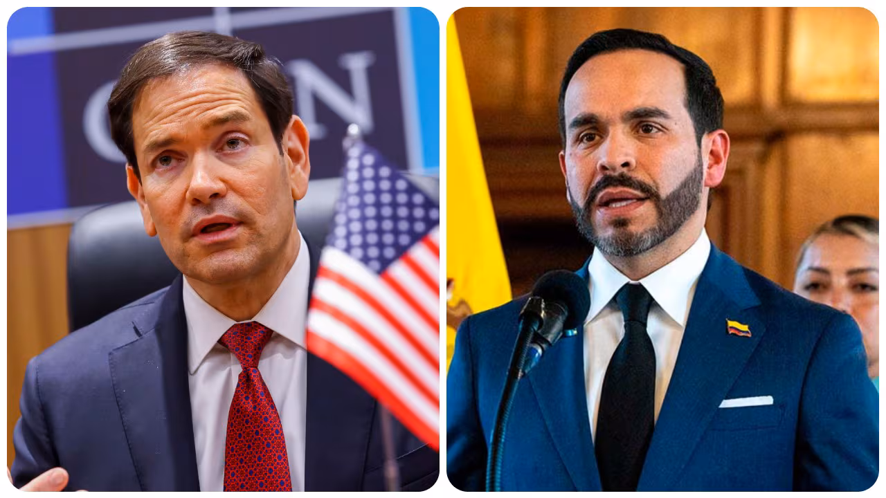 Narcotráfico, terremoto y comercio, ejes de la cita entre Marco Rubio y Abelardo de la Espriella