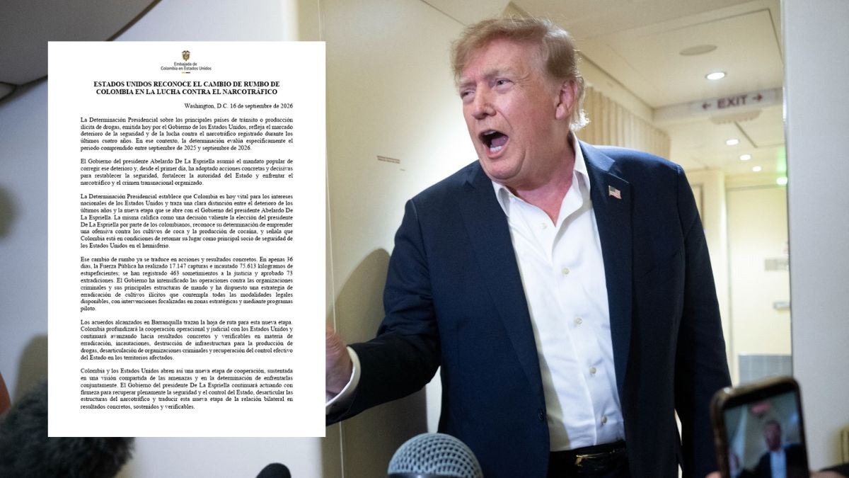 Embajada de Colombia en EE. UU. sobre la descertificación: “refleja el marcado deterioro de la seguridad y la lucha contra el narcotráfico durante los últimos cuatro años” | NTN24.COM