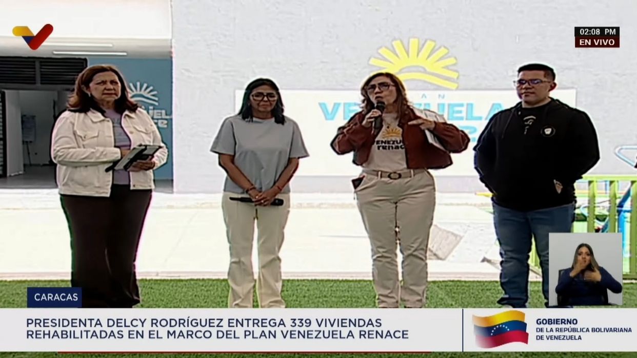 Presidenta Rodríguez lideró entrega de viviendas recuperadas: 339 entre Caracas, La Guaira y Aragua