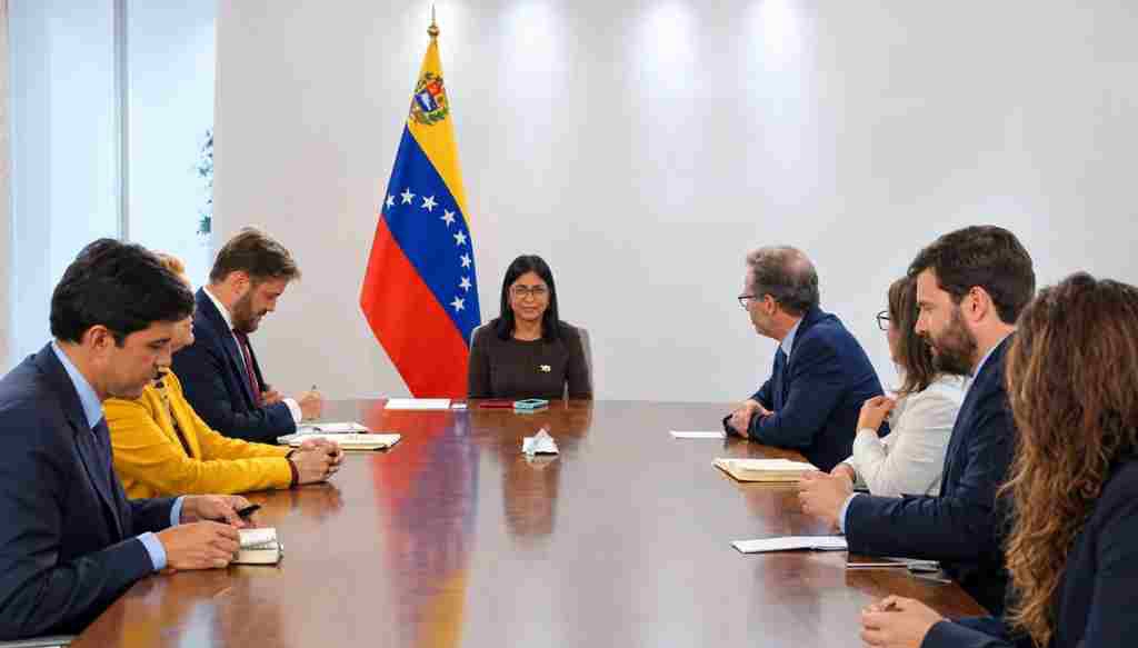 Delcy Rodríguez sostuvo encuentro con altos representantes de Human Rights Watch en Caracas
