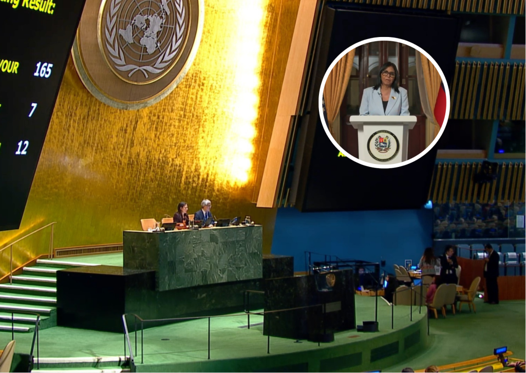La ONU registra a Delcy Rodríguez como «jefe de Estado» para la 81° Asamblea General