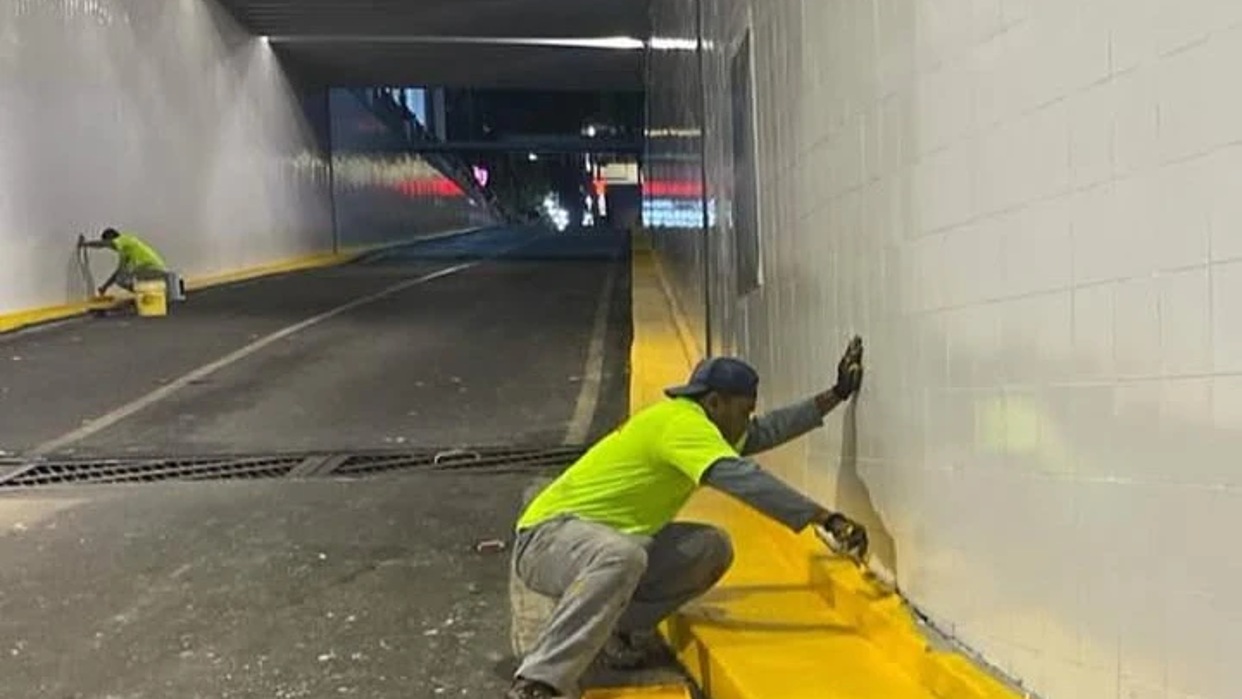 Alcaldesa de Caracas supervisó trabajos de limpieza en túneles del centro de la capital