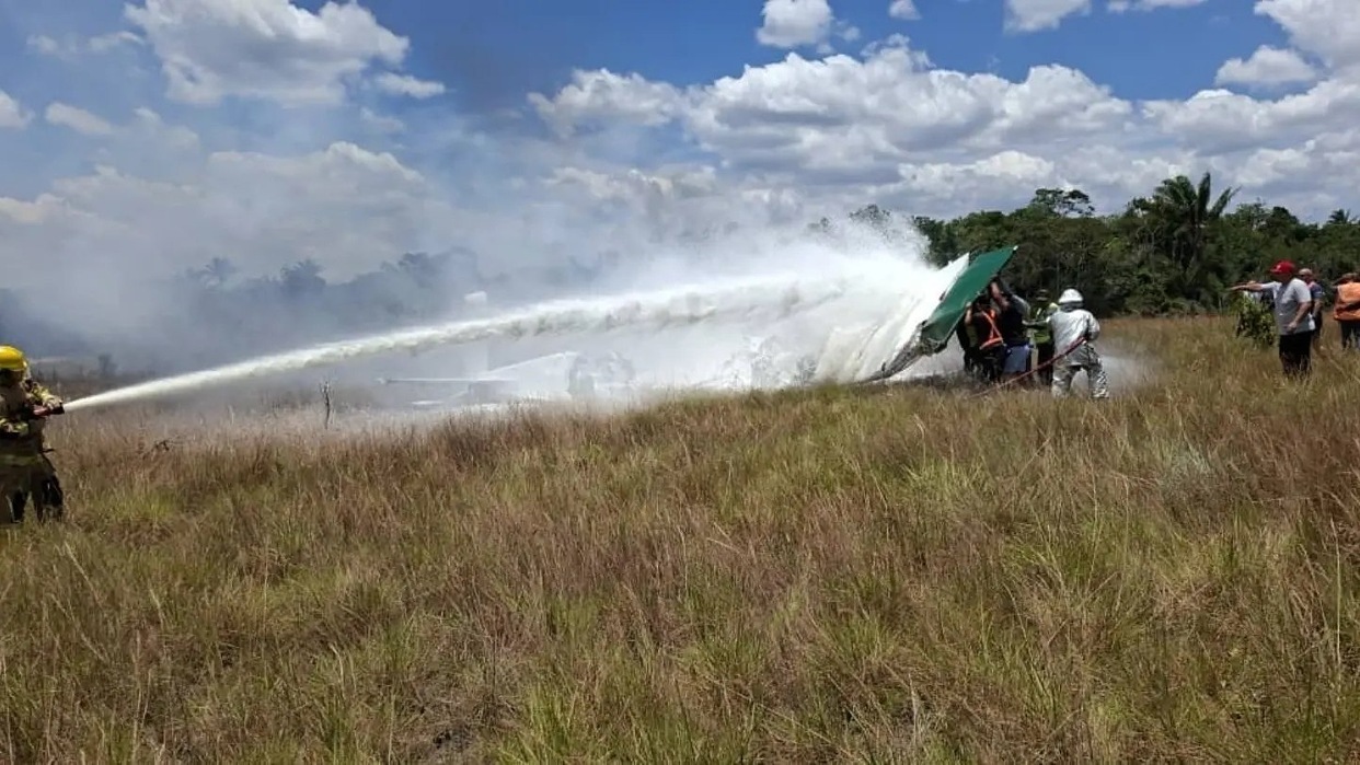 Una aeronave se precipitó a tierra este domingo en el estado Bolívar