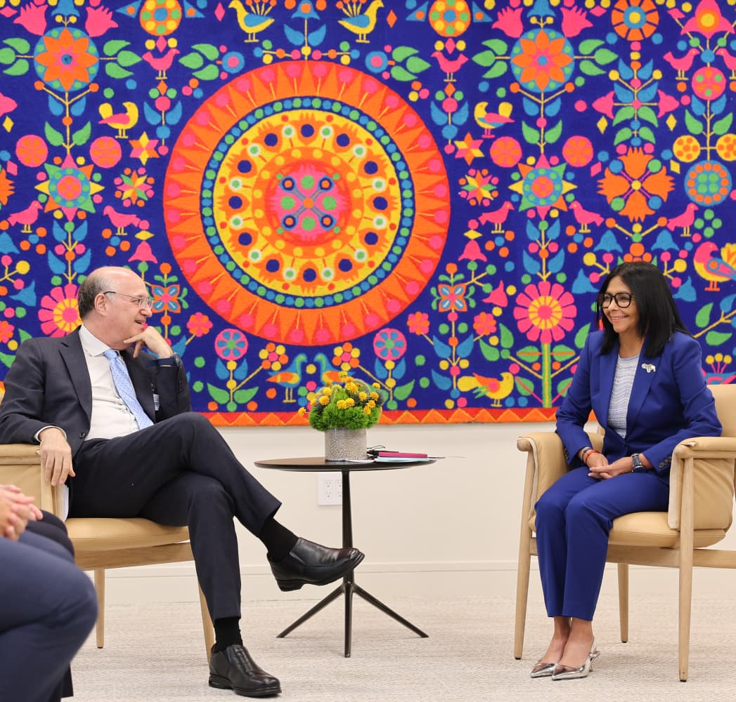 Delcy Rodríguez sostiene encuentro con el presidente del BID en Nueva York < El Informador Venezuela