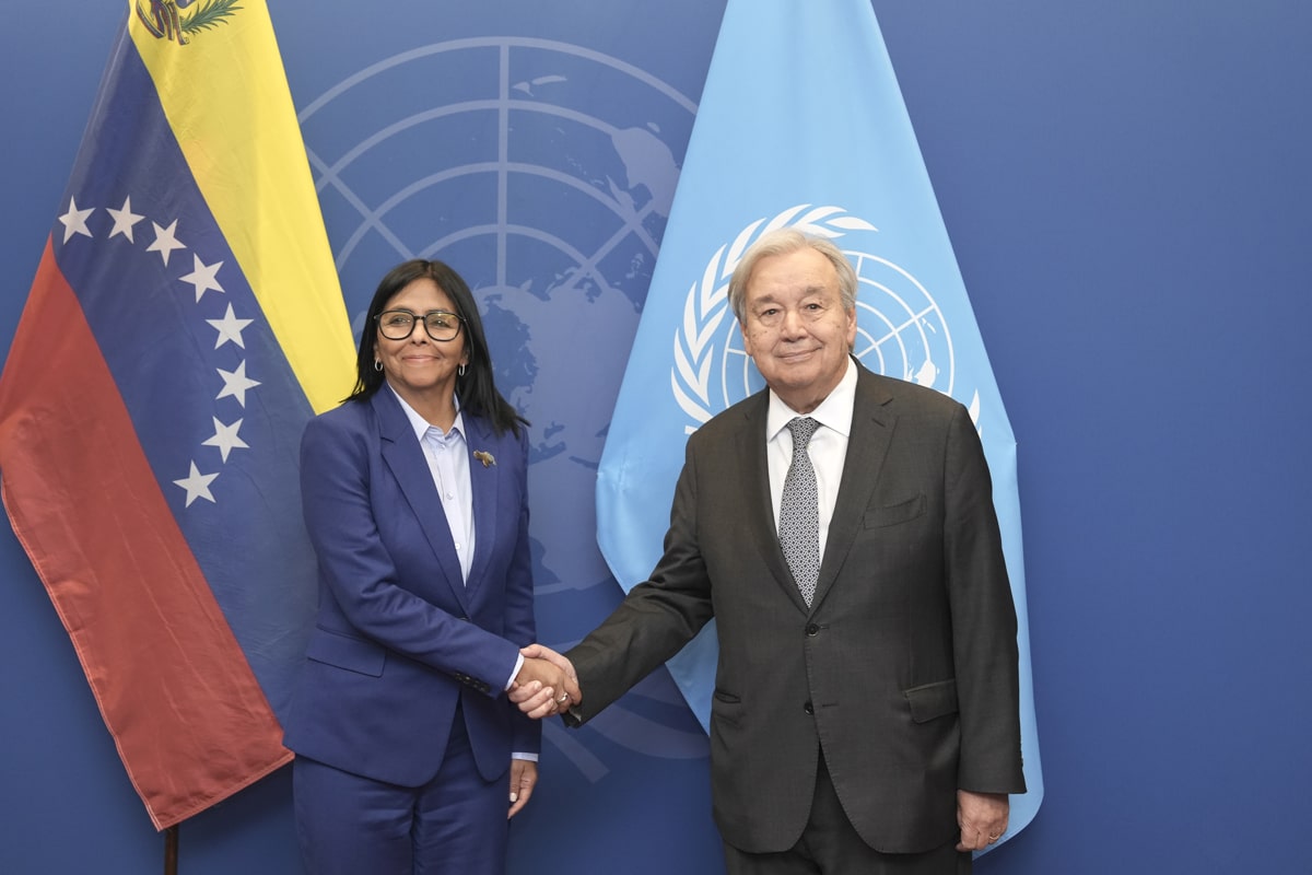 Guterres recibe a Delcy Rodríguez antes de intervenir en la ONU – Efecto Cocuyo