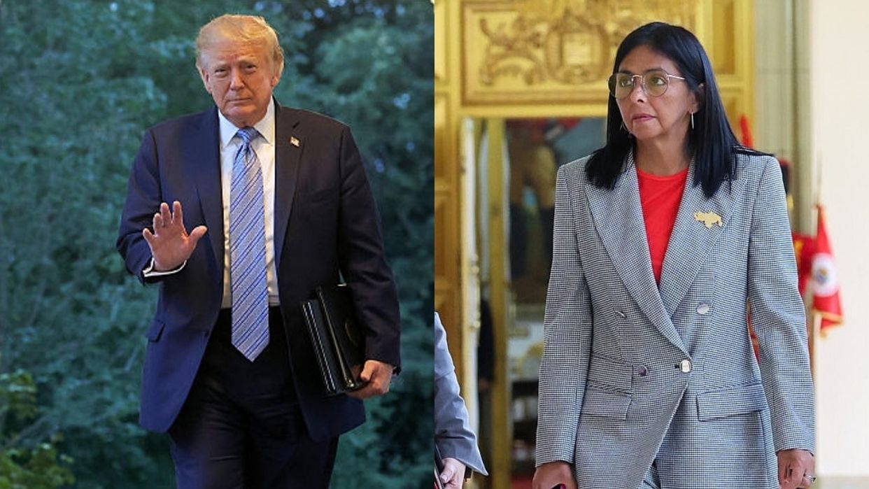 Donald Trump y Delcy Rodríguez se reunirán la noche de este martes 22 de septiembre