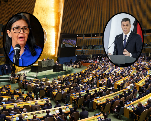 Delcy Rodríguez se acerca a Sánchez en la ONU para tratar la crisis venezolana < El Informador Venezuela