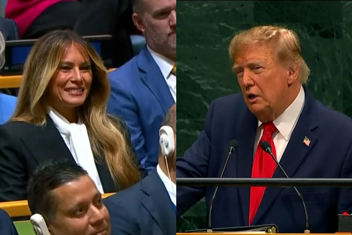 Trump piropea a su mujer Melania durante su discurso en la ONU: “Muy buen trabajo estás haciendo”