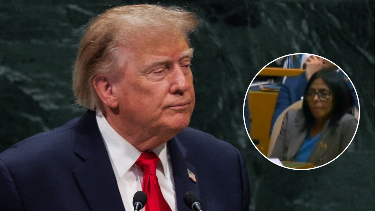 Así fue la reacción de Delcy Rodríguez cuando Trump dijo en la Asamblea General de la ONU que “EE. UU. detuvo a Maduro, un criminal, un dictador” | NTN24.COM