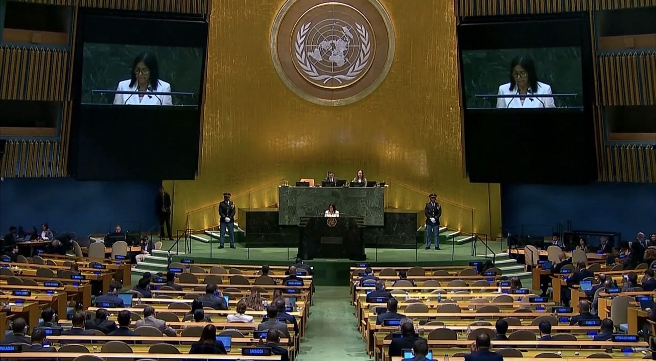 Delcy Rodríguez en la ONU: discurso entre escaños vacíos y giros políticos