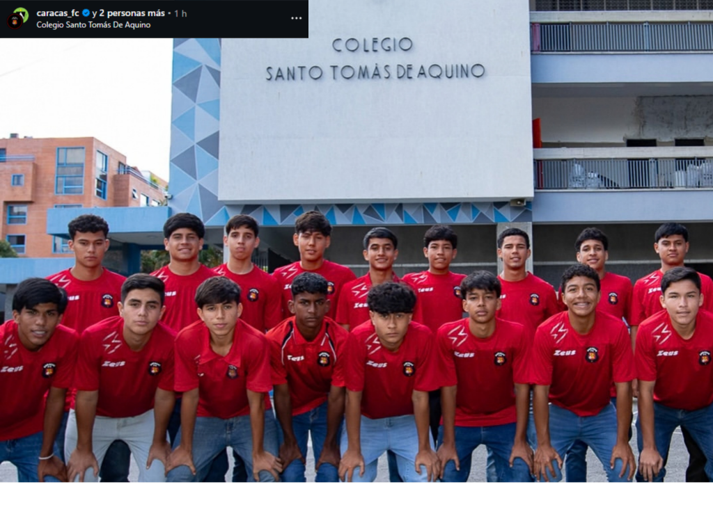 Caracas FC sella alianza con el Santo Tomás de Aquino para su cantera
