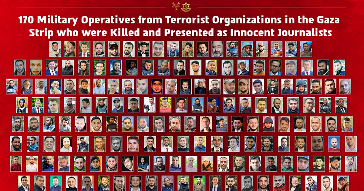 Israel revela los datos de 170 «periodistas encubiertos» a los que mató en Gaza por ser presuntos terroristas