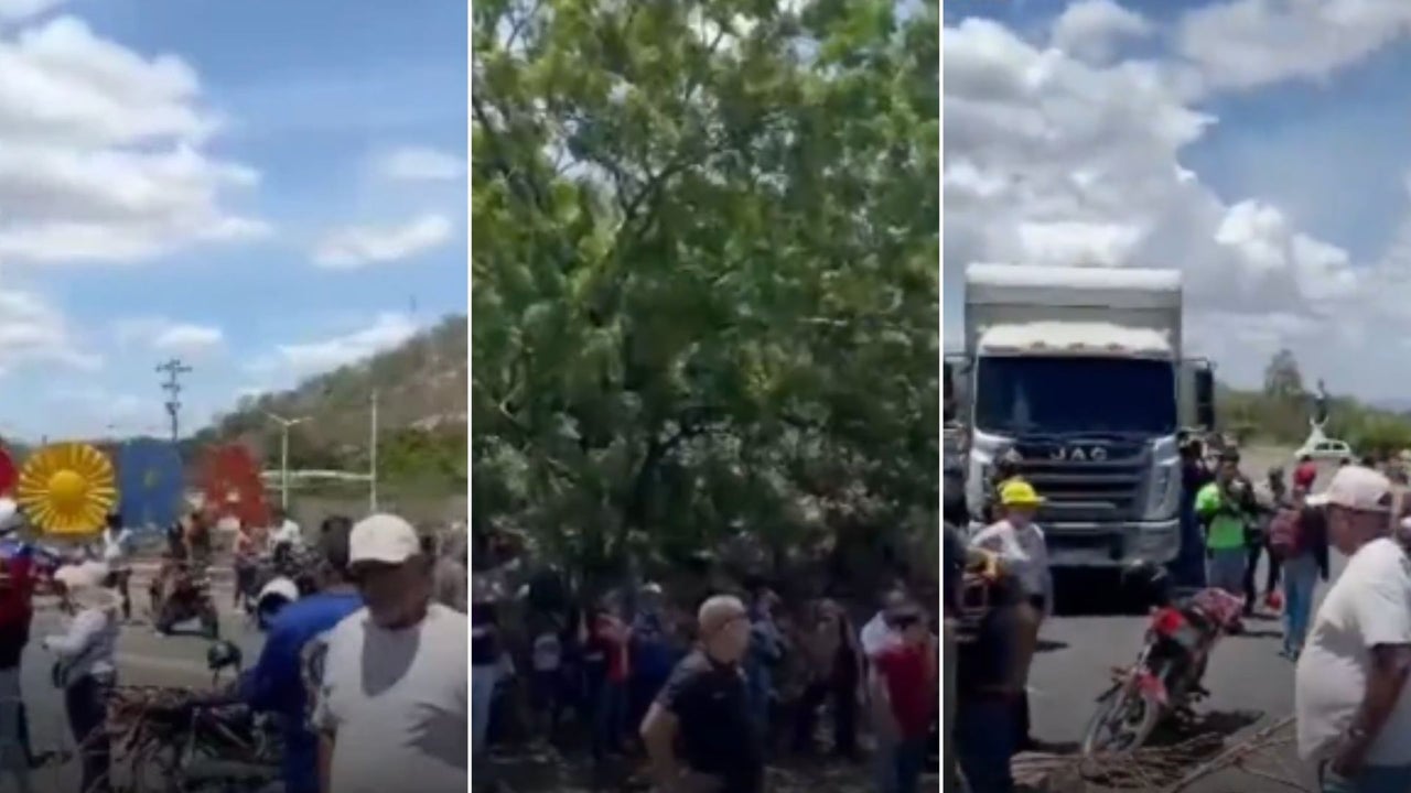 Manifestantes bloquean la carretera Centroccidental de Venezuela por incumplimientos de Corpoelec | NTN24.COM
