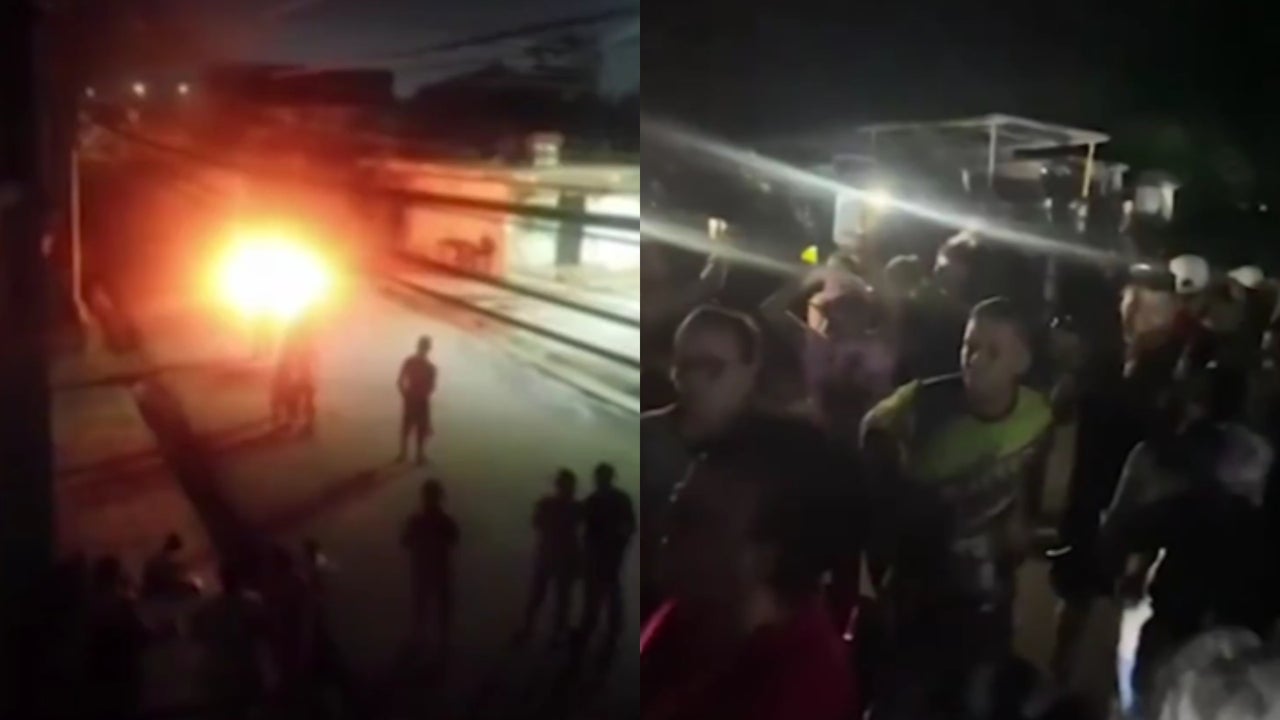 Impactantes imágenes: venezolanos no soportan más cortes de luz y salen a las calles a protestar | NTN24.COM