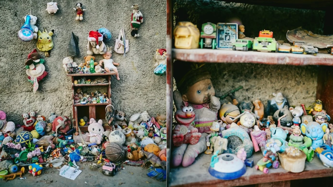 Estremecedor: Reúnen juguetes en una esquina de Caraballeda, La Guaira, como homenaje a los niños que fueron víctimas del doblete sísmico | NTN24.COM