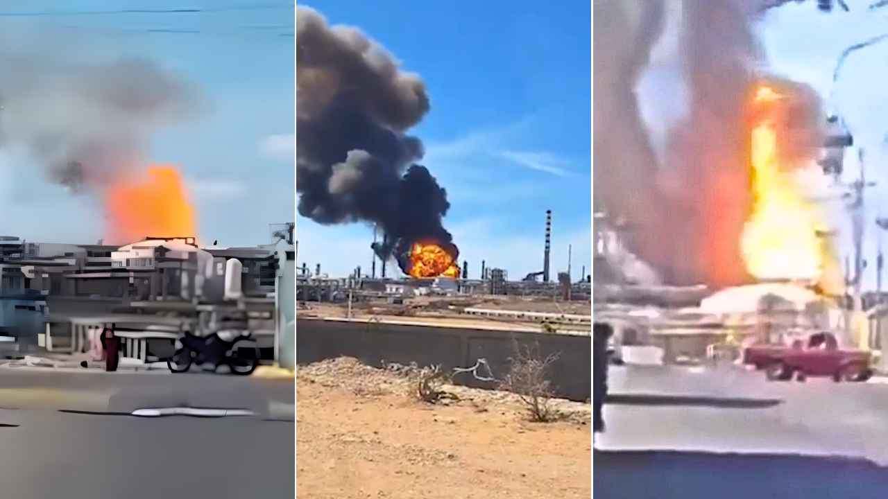 Impresionantes imágenes del brutal incendio en una de las refinerías más grandes de Venezuela | NTN24.COM