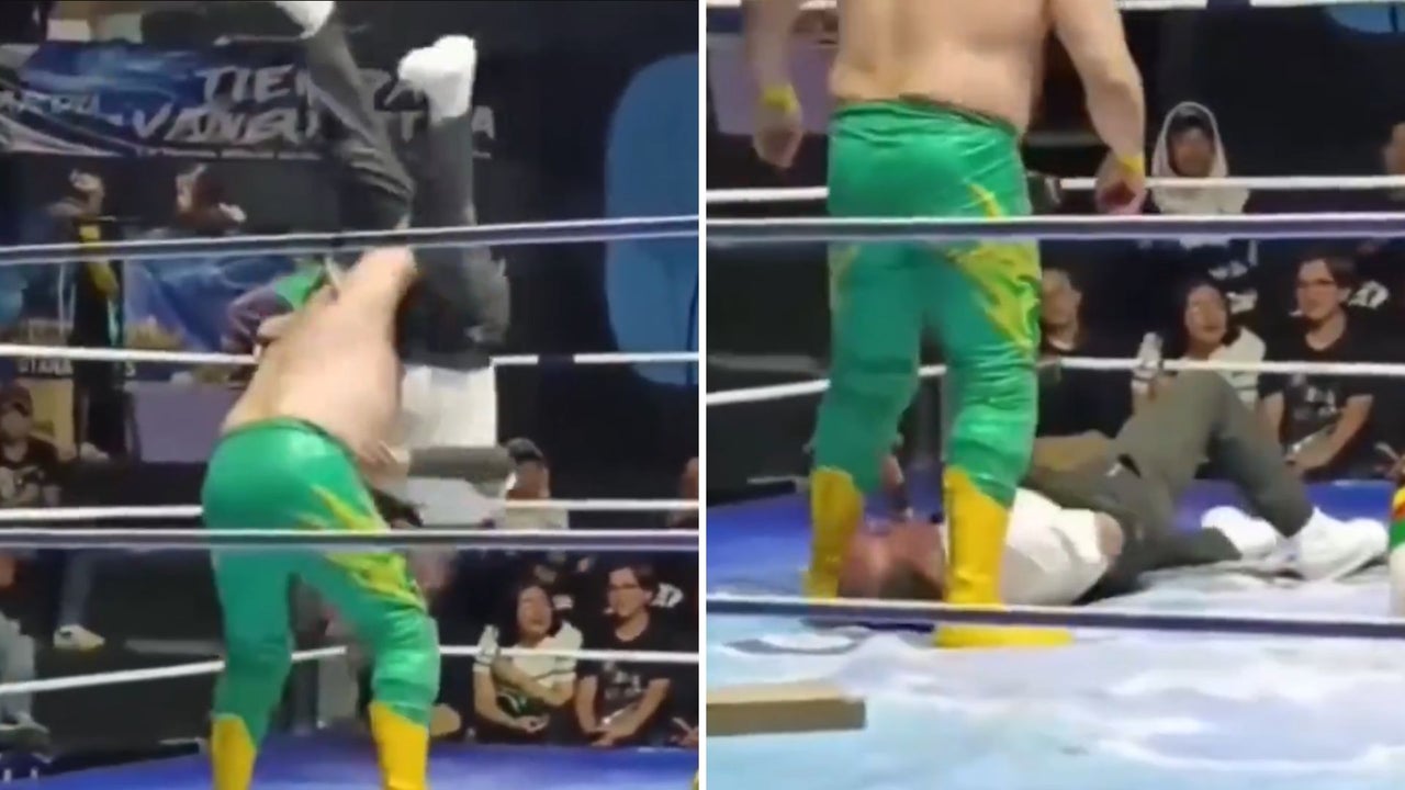 Luto en la lucha libre: en imágenes se registró cuando árbitro de 75 años recibió peligrosa maniobra que le habría causado la muerte | NTN24.COM