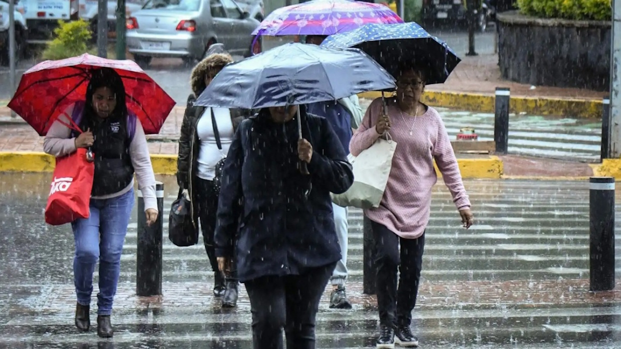 Sábado de lluvias en estados del oriente y sur del país