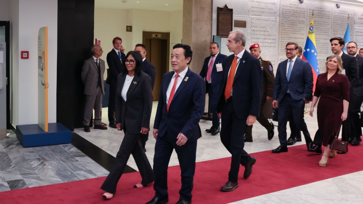 ‎Delcy Rodríguez en la FAO: Participa en el Foro Mundial de la Alimentación