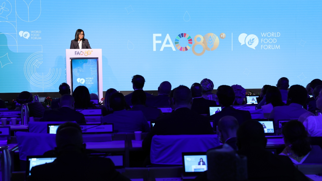 Delcy Rodríguez desde la FAO: Diálogo con oposición y EE.UU. ha ayudado a la recuperación económica de Venezuela