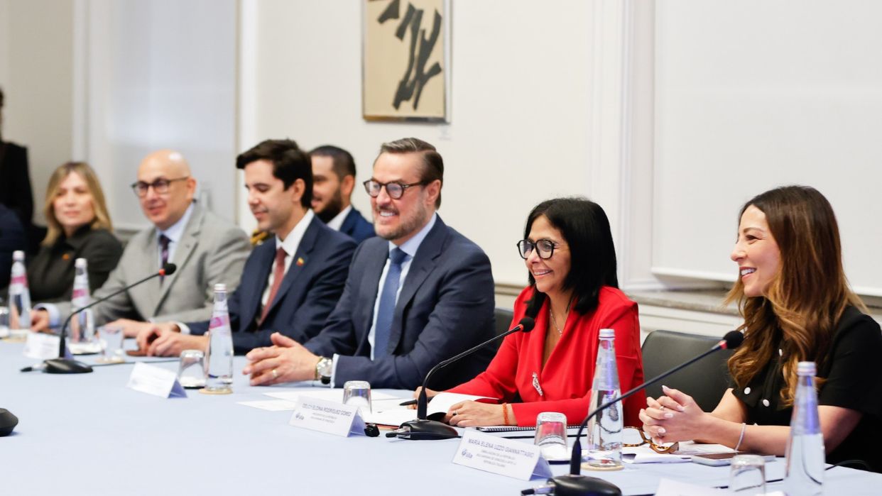Presidenta Delcy Rodríguez visitó la Organización Internacional Ítalo-Latinoamericana en Roma