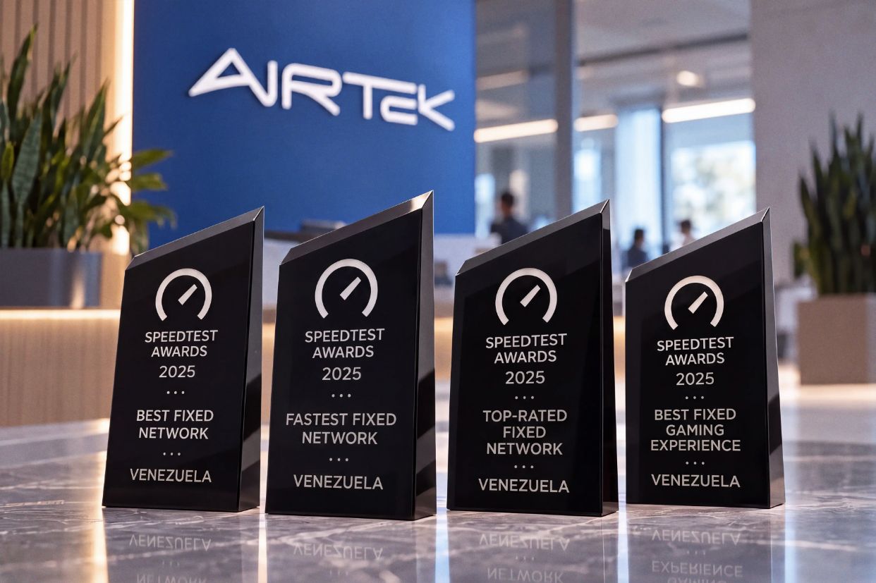 Airtek se consolida como el Internet más premiado de Venezuela