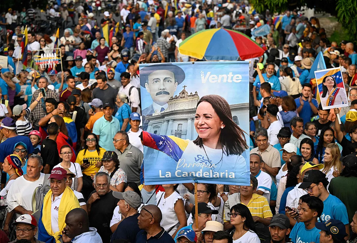 María Corina Machado regresa a Venezuela: “Estoy aquí. Con ustedes”